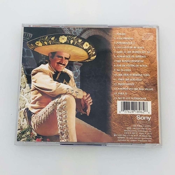 Rare CD Vicente Fernandez - Vicente Fernandez Y Sus Canicones - Picture 2 of 2